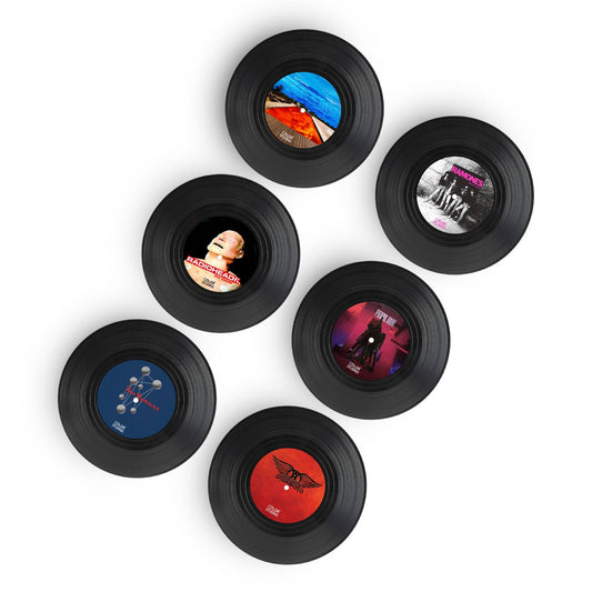 Posavasos Vinilos Rock III - Set de 6