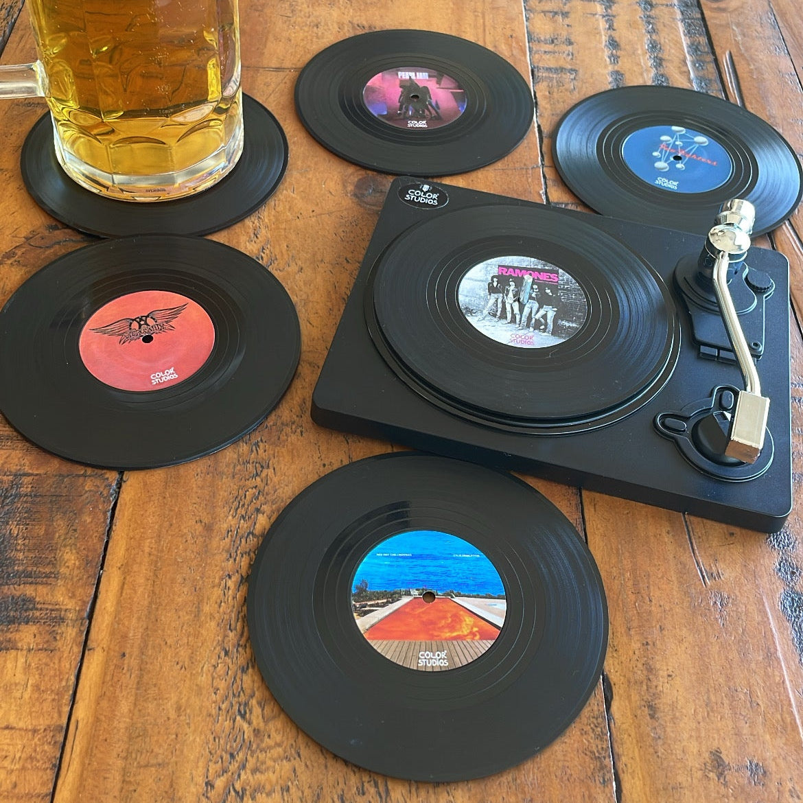Posavasos Vinilos Rock III - Set de 6