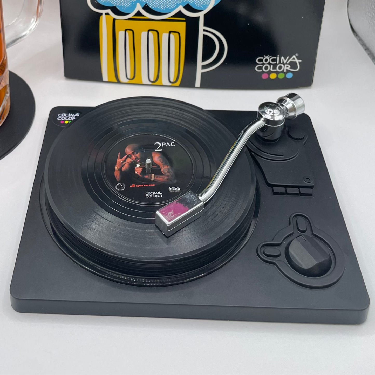 Posavasos Vinilos Rap East/West Side - Set de 6