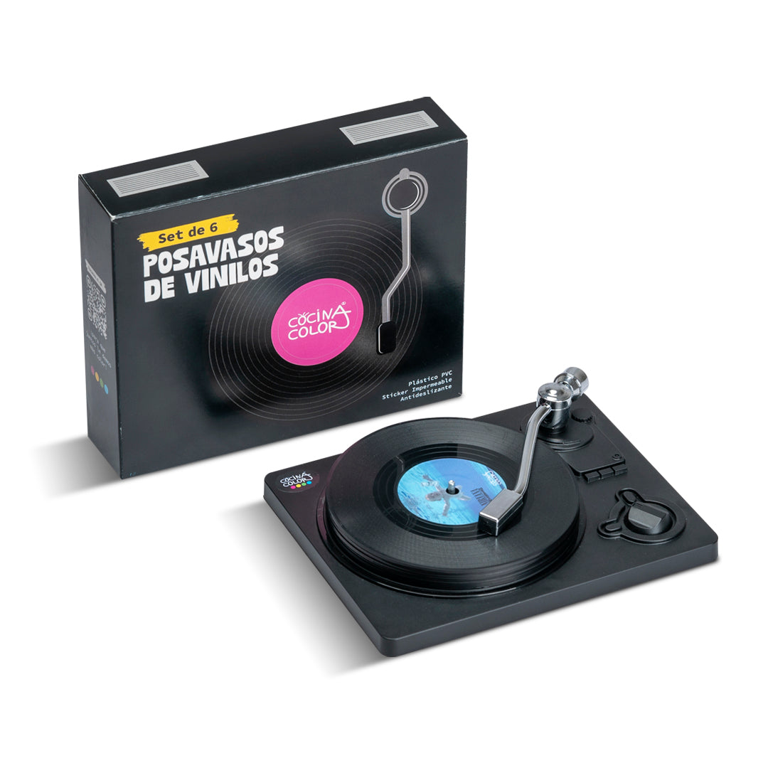 Posavasos Vinilos Classic Rock I - Set de 6