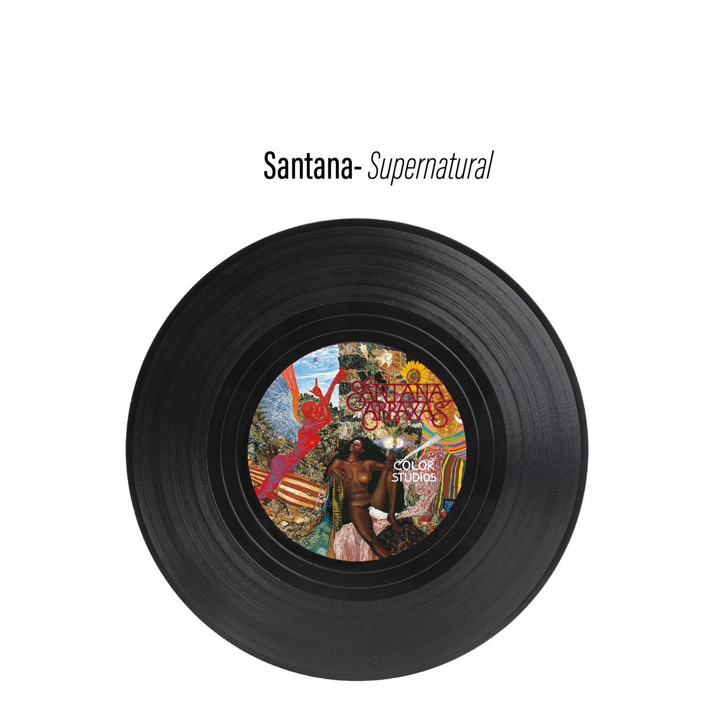 Posavasos Vinilos Rock 60s 70s- Set de 6