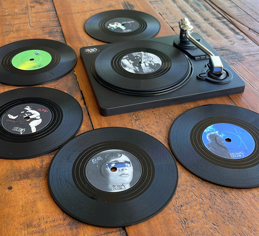 Posavasos Vinilos Rock y Clásicos Argentinos - Set de 6