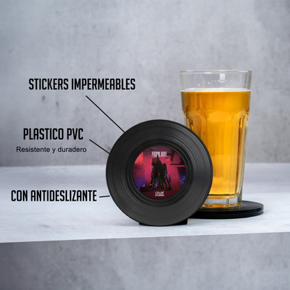 Posavasos Vinilos Rock III - Set de 6