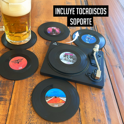 Posavasos Vinilos Rock III - Set de 6