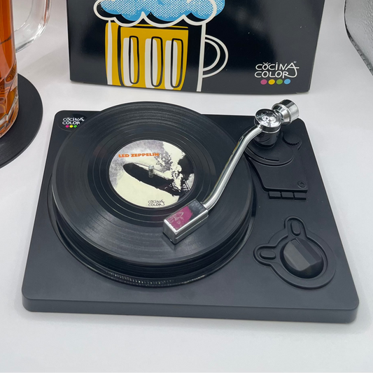 Posavasos Vinilos Rock 60s 70s- Set de 6