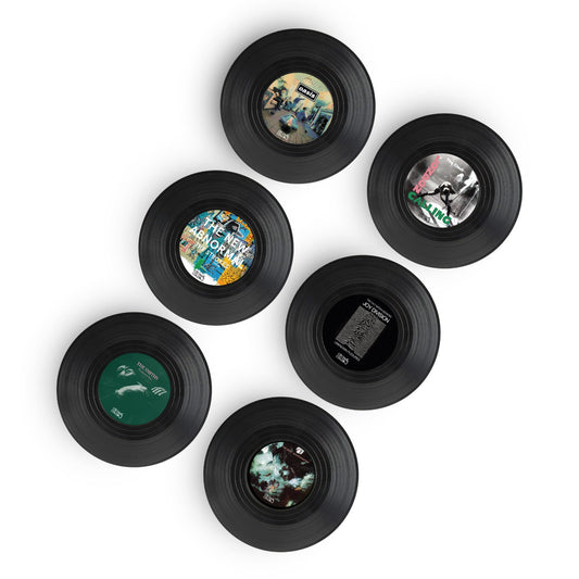 Posavasos Vinilos Alternative Rock - Set de 6