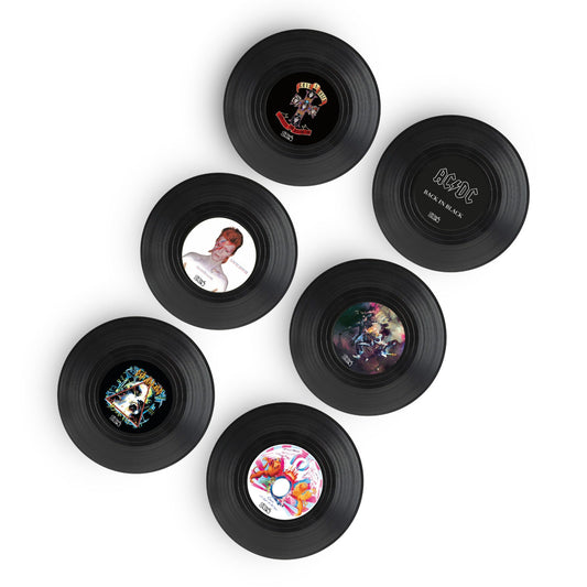 Posavasos Vinilos Classic Rock II - Set de 6