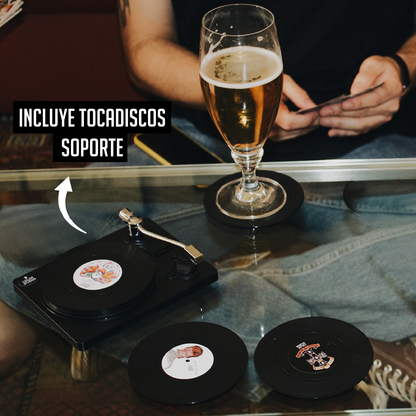 Posavasos Vinilos Classic Rock II - Set de 6