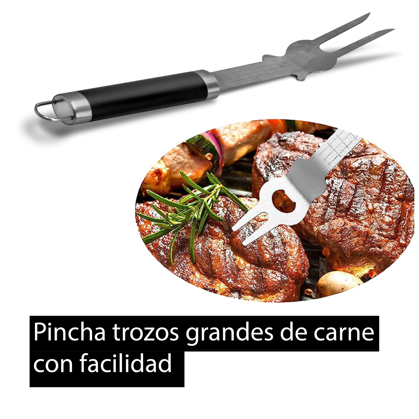 Set Parrillero con Forma de Guitarra + Funda