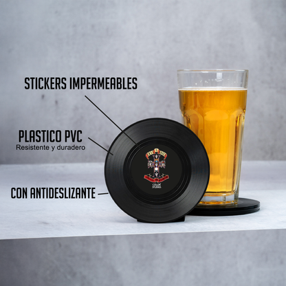 Posavasos Vinilos Classic Rock II - Set de 6