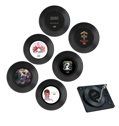 Posavasos Vinilos Classic Rock II - Set de 6