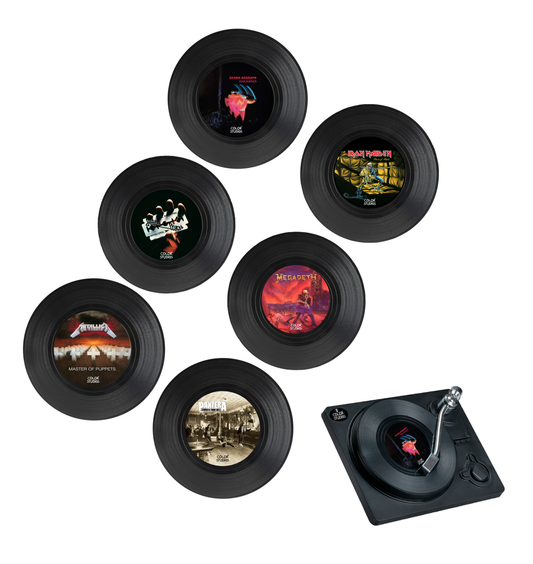 Posavasos Vinilos Metal - Set de 6