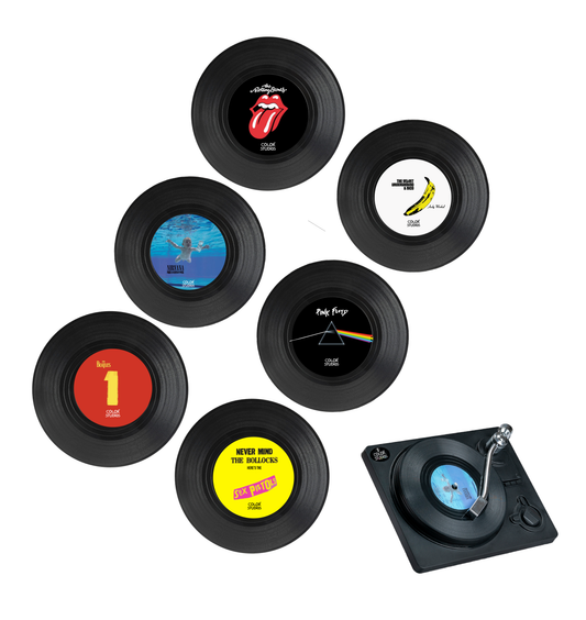 Posavasos Vinilos Classic Rock I - Set de 6