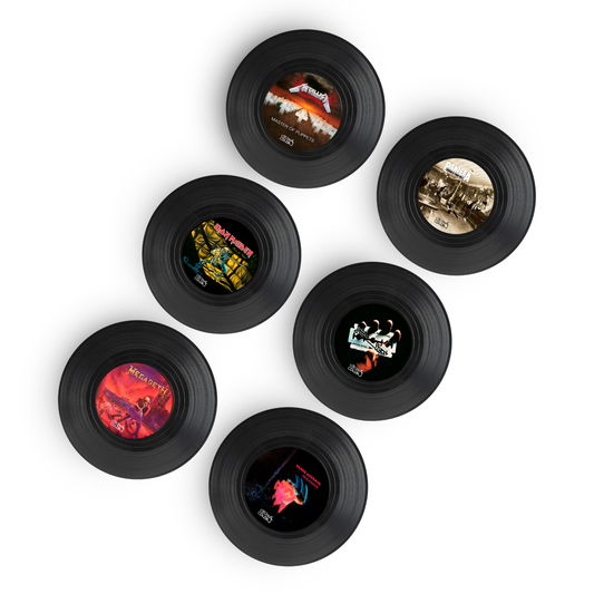 Posavasos Vinilos Metal - Set de 6