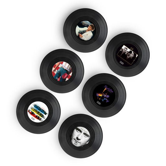 Posavasos Vinilos Hits 80´s - Set de 6